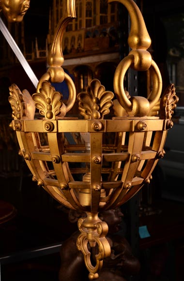 Eugène Piat (attr. to), Gilt-bronze wall light  Eugène Piat (attr. to), Gilt-bronze wall light -3