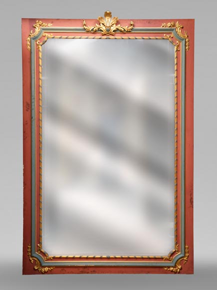 Stucco and wood overmantel Napoleon III, second half of the 19th century Stucco and wood overmantel Napoleon III, second half of the 19th century-0