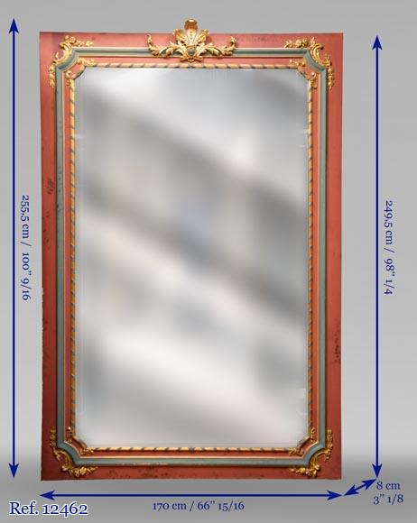 Stucco and wood overmantel Napoleon III, second half of the 19th century Stucco and wood overmantel Napoleon III, second half of the 19th century-6