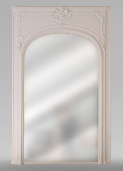 Antique trumeau painted in the Louis XV style Antique trumeau painted in the Louis XV style-0