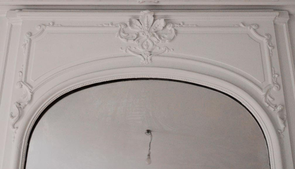 Antique trumeau painted in the Louis XV style Antique trumeau painted in the Louis XV style-1