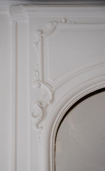 Antique trumeau painted in the Louis XV style Antique trumeau painted in the Louis XV style-3