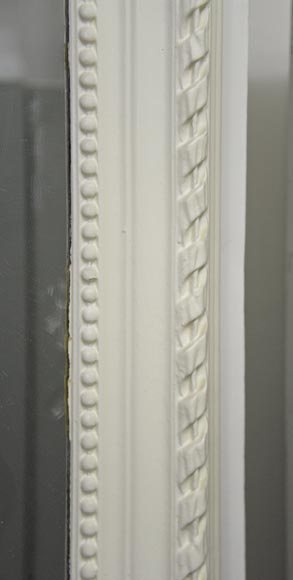 Antique Louis XVI style trumeau carved with laurel branches Antique Louis XVI style trumeau carved with laurel branches-4