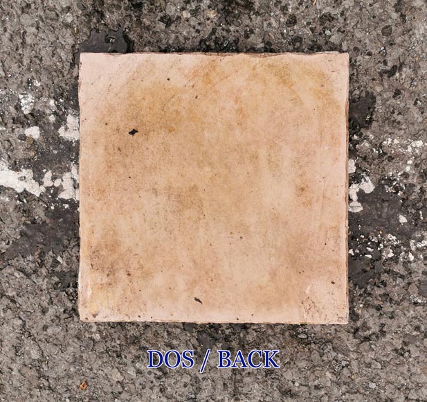 Lot of 23 m² of Chassagne pink stone square tiles Lot of 23 m² of Chassagne pink stone square tiles-5