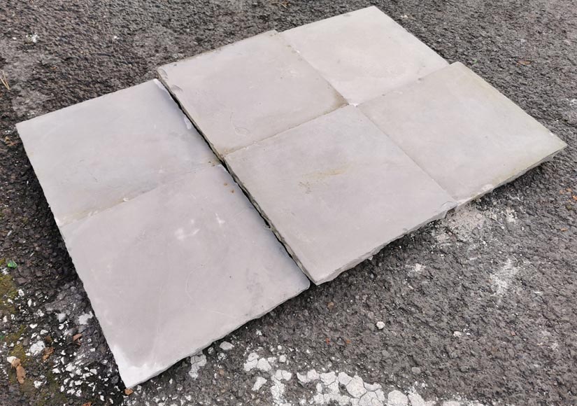 Lot of around 6,8 m² of Soignies stone slabs Lot of around 6,8 m² of Soignies stone slabs-2