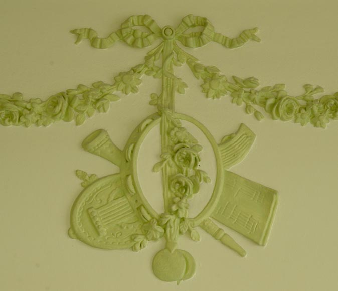 Antique Louis XVI style trumeau with musical instruments Antique Louis XVI style trumeau with musical instruments-2