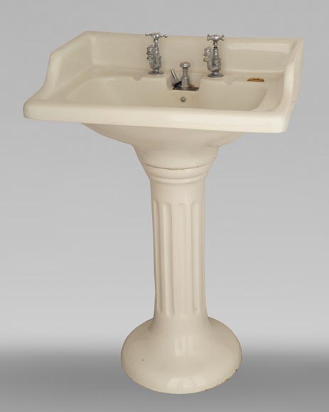 TWIFORD - washbasin on column, early 20th century  TWIFORD - washbasin on column, early 20th century -0