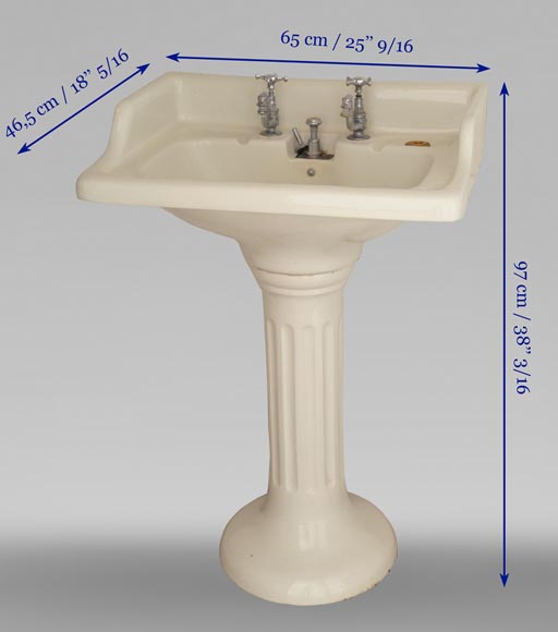 TWIFORD - washbasin on column, early 20th century  TWIFORD - washbasin on column, early 20th century -6