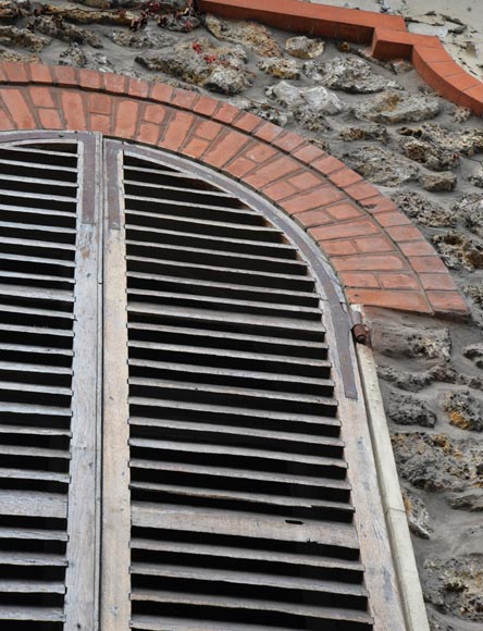 Two pairs of wooden shutters  Two pairs of wooden shutters -2