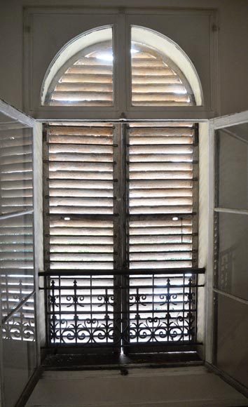 Two pairs of wooden shutters  Two pairs of wooden shutters -7