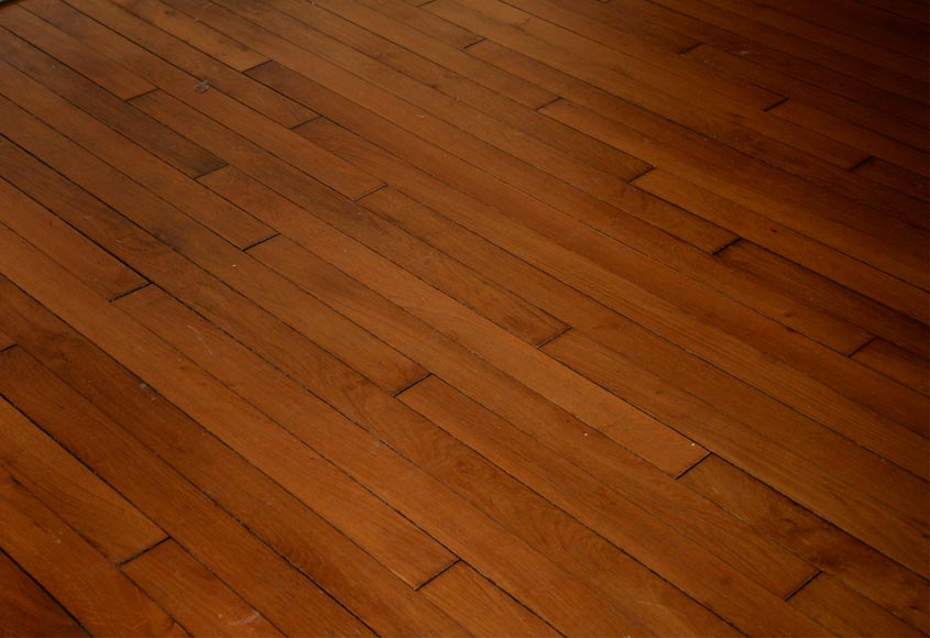 Lot of 20 m² of old oak parquet flooring-0