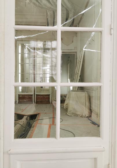 Important double doors with panes, end of the 19th century Important double doors with panes, end of the 19th century-2