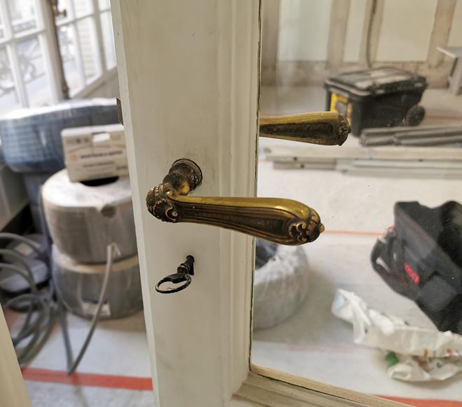 Pair of important double doors with panes, late 19th century Pair of important double doors with panes, late 19th century-4