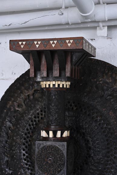 Carlo BUGATTI, Pair of Moorish style wall console sconces, circa 1888 Carlo BUGATTI, Pair of Moorish style wall console sconces, circa 1888-3