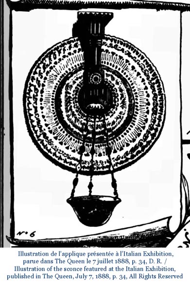 Carlo BUGATTI, Pair of Moorish style wall console sconces, circa 1888 Carlo BUGATTI, Pair of Moorish style wall console sconces, circa 1888-26