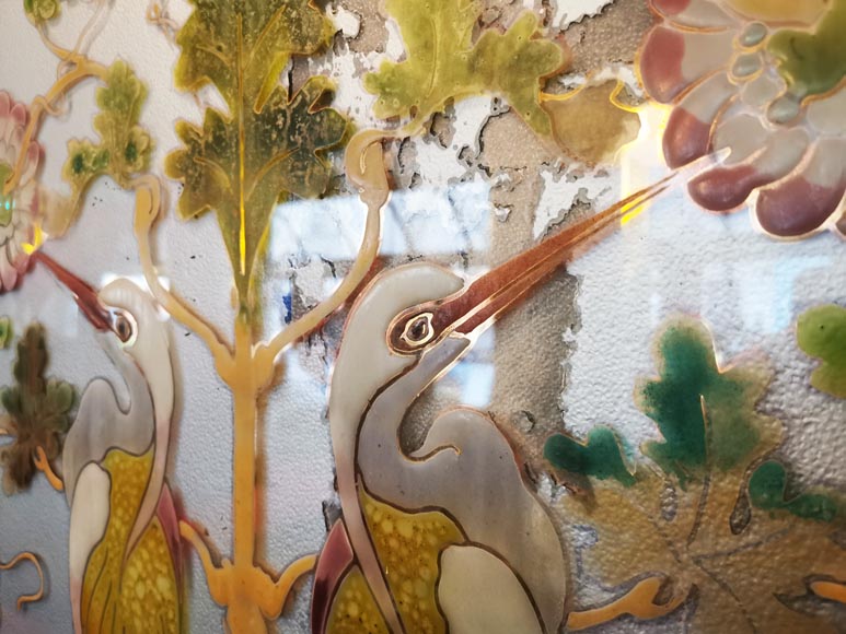 Art Nouveau mahogany woodwork from Café Barjot in Paris, 1905 Art Nouveau mahogany woodwork from Café Barjot in Paris, 1905-10