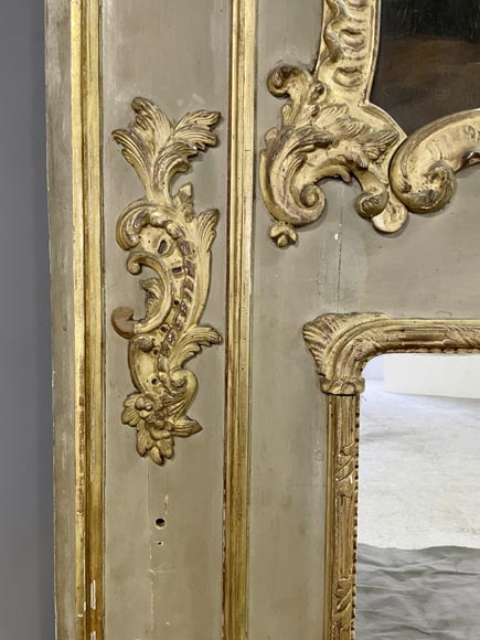 Louis XV period trumeau with painted landscape Louis XV period trumeau with painted landscape-9