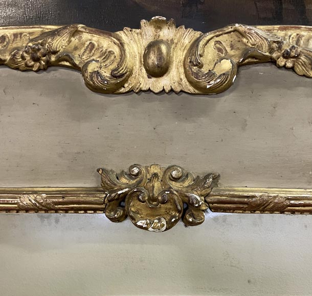 Louis XV period trumeau with painted landscape Louis XV period trumeau with painted landscape-10