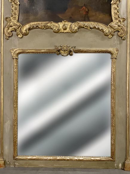 Louis XV period trumeau with painted landscape Louis XV period trumeau with painted landscape-13