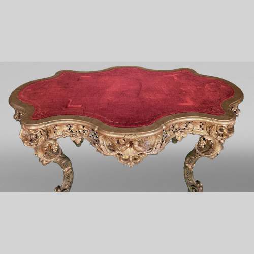 Rocaille-style table from the villa Les Cèdres