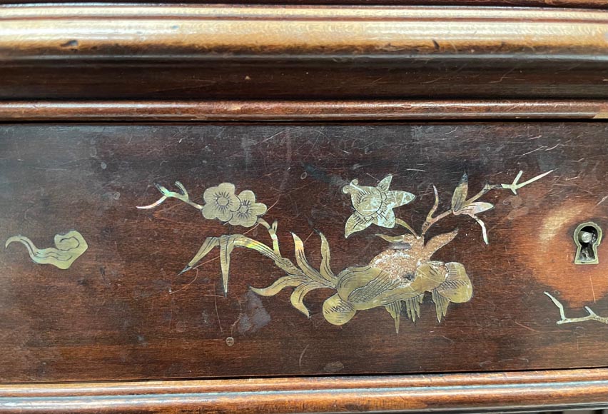 Gabriel VIARDOT, Japanese display case with chimera feet and mother-of-pearl decoration Gabriel VIARDOT, Japanese display case with chimera feet and mother-of-pearl decoration-10