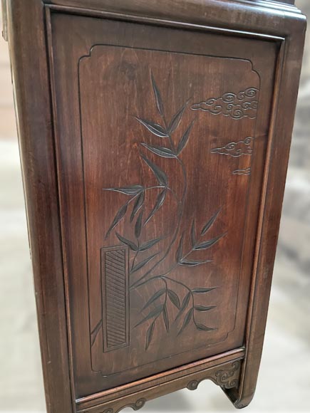 Gabriel VIARDOT, Shelving unit with dragon decoration and mother of pearl marquetry, circa 1880-1890 Gabriel VIARDOT, Shelving unit with dragon decoration and mother of pearl marquetry, circa 1880-1890-12