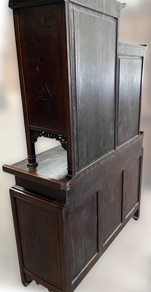 Gabriel VIARDOT, Shelving unit with dragon decoration and mother of pearl marquetry, circa 1880-1890 Gabriel VIARDOT, Shelving unit with dragon decoration and mother of pearl marquetry, circa 1880-1890-22