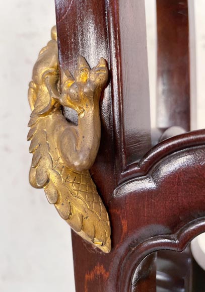 Gabriel VIARDOT - Beautiful square stand with a coiling dragon Gabriel VIARDOT - Beautiful square stand with a coiling dragon-8