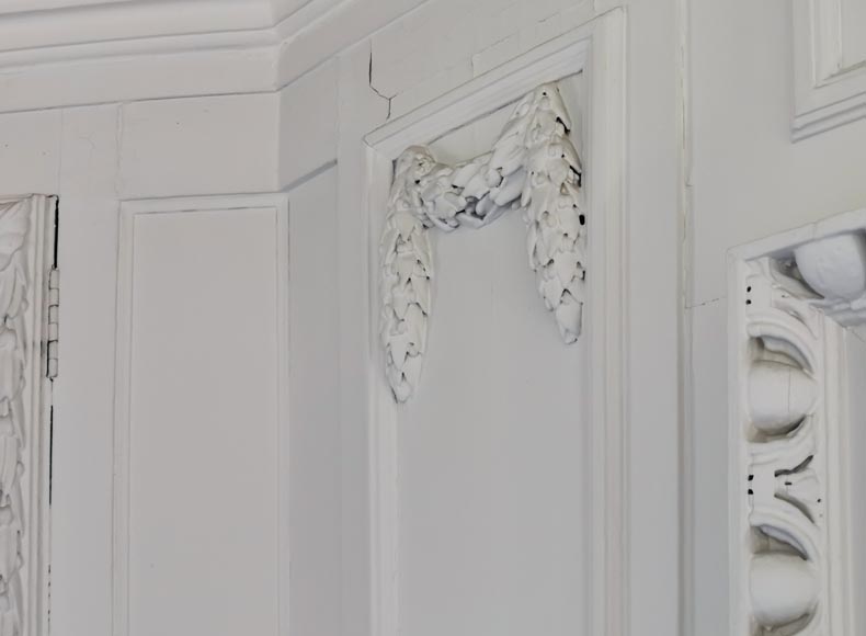 Beautiful paneled room with a Neo-classical decor, Louis XVI period Beautiful paneled room with a Neo-classical decor, Louis XVI period-14