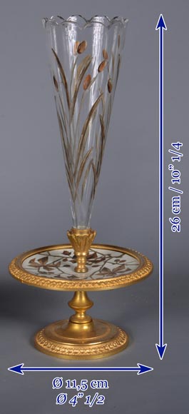 Ferdinand Duvinage – Pair of single-flower vases with a ivory marquetry decoration Ferdinand Duvinage – Pair of single-flower vases with a ivory marquetry decoration-7