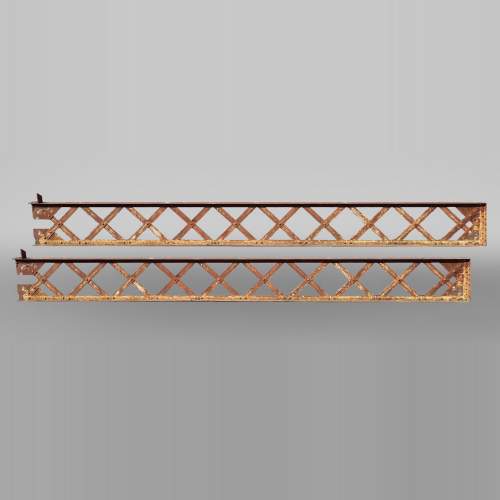 Two rectangular metallic structures, 19th century