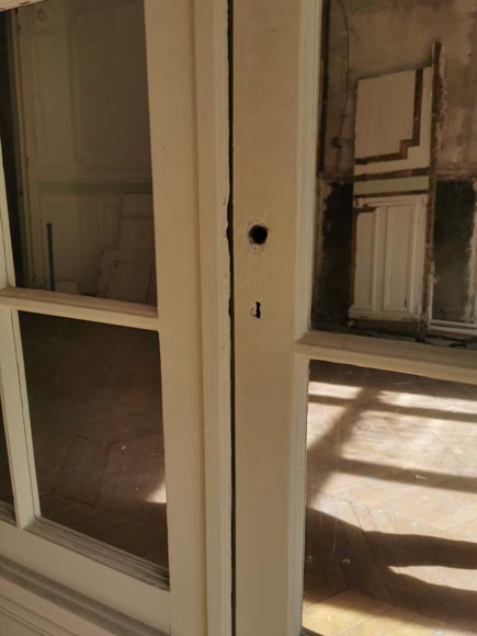 Large quadruple door with panes and mirrors Large quadruple door with panes and mirrors-5