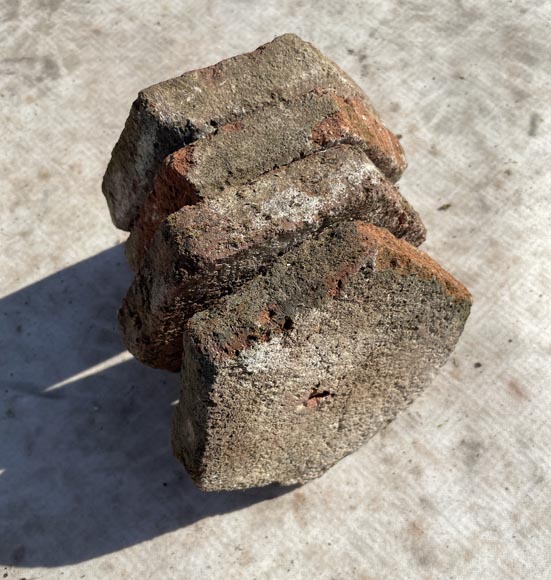 Batch of 2.4 m² of small antique hexagonal terracotta tiles, 19th century Batch of 2.4 m² of small antique hexagonal terracotta tiles, 19th century-3
