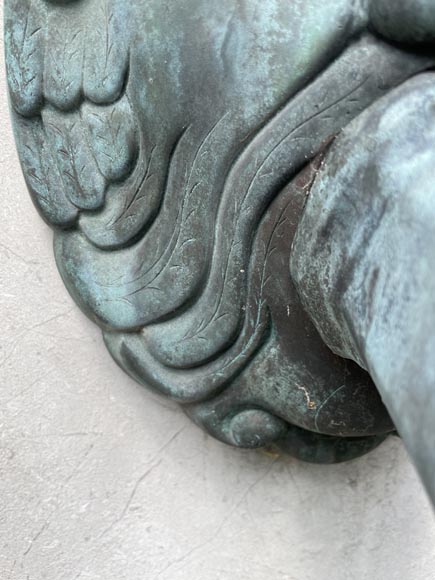 Large exterior fountain in marble stone, late 19th century Large exterior fountain in marble stone, late 19th century-5