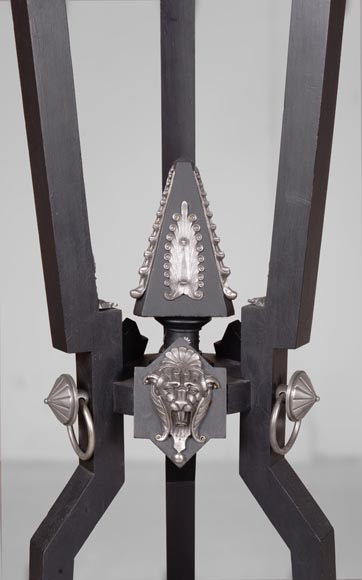 Charles-Guillaume DIEHL, Pair of Pedestals in wood and Bronze, circa 1870 Charles-Guillaume DIEHL, Pair of Pedestals in wood and Bronze, circa 1870-8