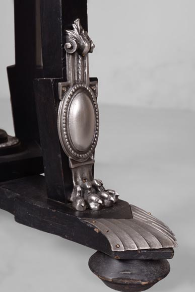 Charles-Guillaume DIEHL, Pair of Pedestals in wood and Bronze, circa 1870 Charles-Guillaume DIEHL, Pair of Pedestals in wood and Bronze, circa 1870-11