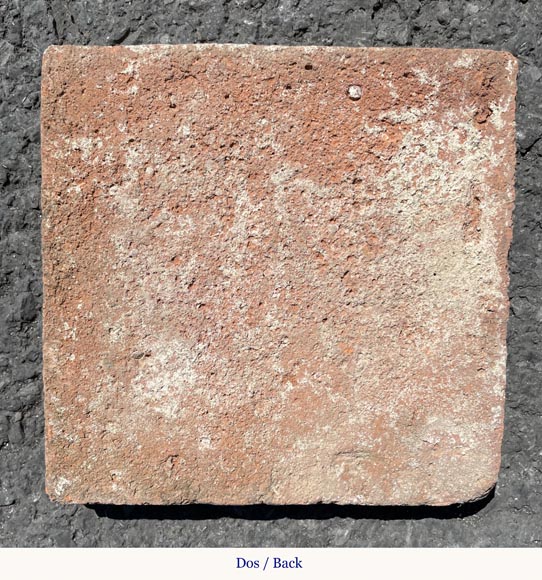 Batch of around 5 m² of terracotta floor tiles in square shape Batch of around 5 m² of terracotta floor tiles in square shape-3