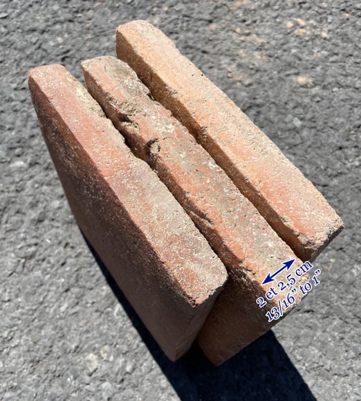 Batch of around 5 m² of terracotta floor tiles in square shape Batch of around 5 m² of terracotta floor tiles in square shape-4