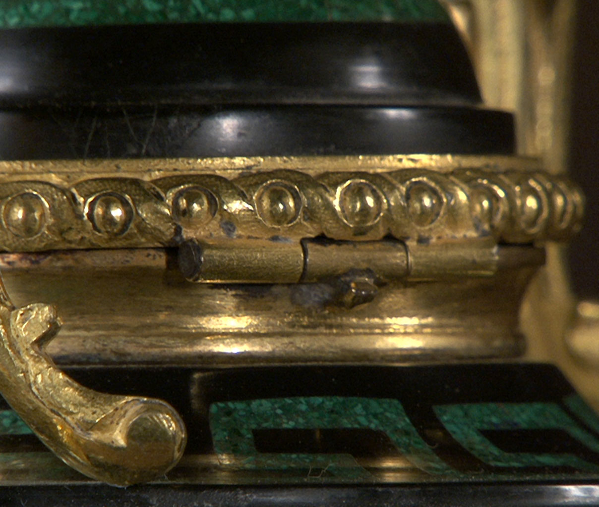 TAHAN: Malachite and Marble Inkwell-13