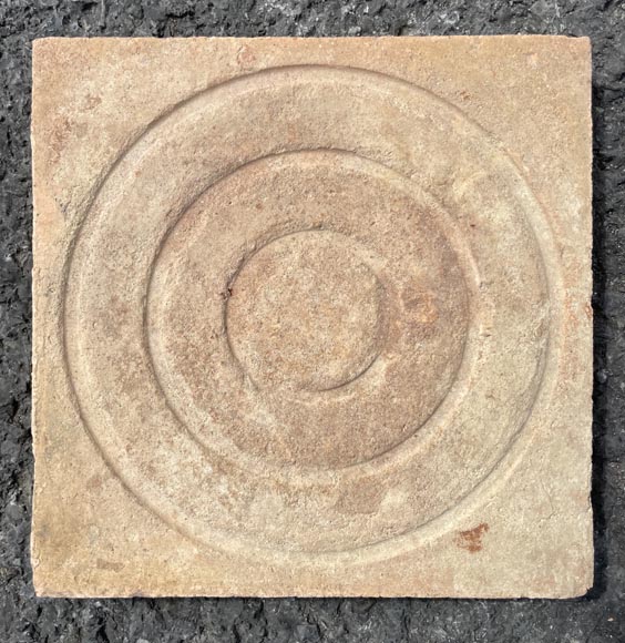 Batch of around 3,5 m² of terracotta floor tiles in square shape Batch of around 3,5 m² of terracotta floor tiles in square shape-5