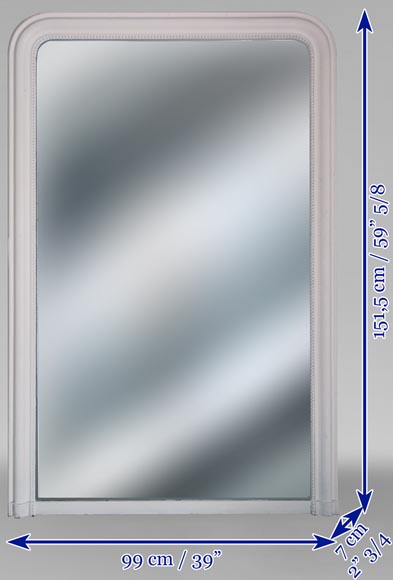 Simple trumeau painted in white Simple trumeau painted in white-5