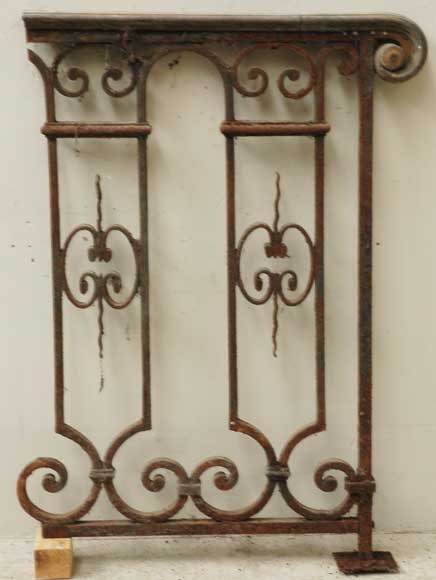 Napoleon III wrought iron bannister Napoleon III wrought iron bannister-8