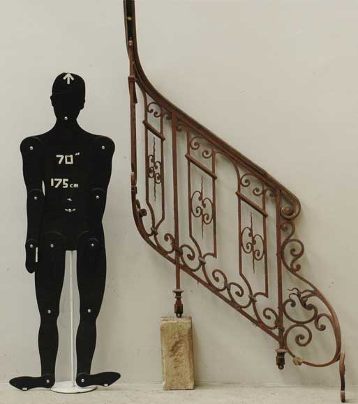 Napoleon III wrought iron bannister Napoleon III wrought iron bannister-14