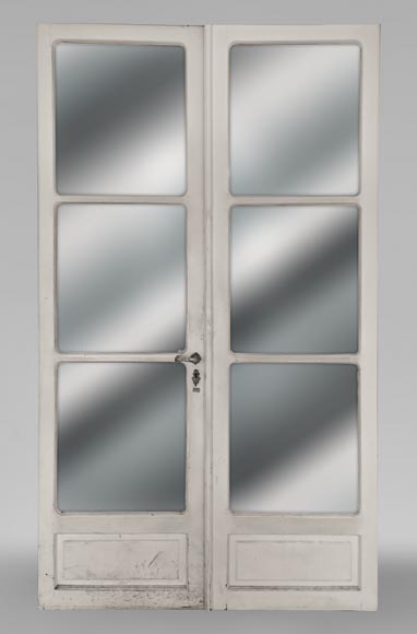 Series of 6 important doubles doors with mirror Series of 6 important doubles doors with mirror-2