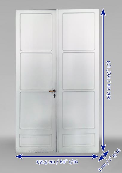 Series of 6 important doubles doors with mirror Series of 6 important doubles doors with mirror-10