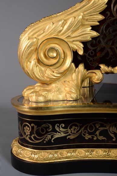 Jacques THURET (1669-1738) - Astronomical clock in a Boulle marquetry box attributed to Alfred-Emmanuel BEURDELEY (1847-1919) - Old collection of the duke of Mouchy Jacques THURET (1669-1738) - Astronomical clock in a Boulle marquetry box attributed to Alfred-Emmanuel BEURDELEY (1847-1919) - Old collection of the duke of Mouchy-14