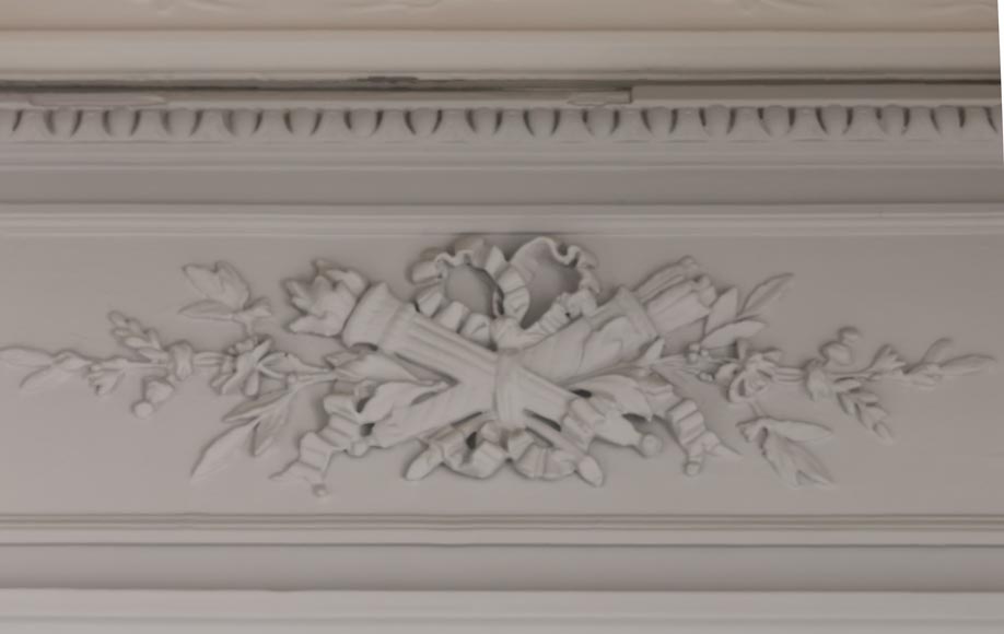 Trumeau in stucco and painted wood Trumeau in stucco and painted wood-1