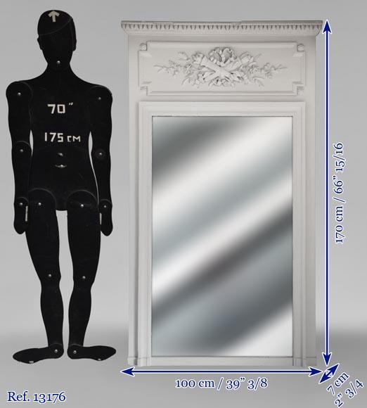 Trumeau in stucco and painted wood Trumeau in stucco and painted wood-6