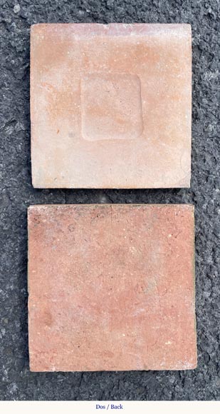 Set of around 15 m² of terracotta floor tiles Set of around 15 m² of terracotta floor tiles-3