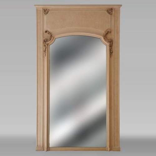 Beige Louis XV style trumeau, end of the 19th century